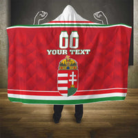 Custom Hungary Hockey Hooded Blanket Magyarorszag Sporty Style