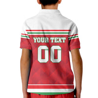 Custom Hungary Hockey Kid Polo Shirt Magyarorszag Sporty Style