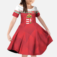 Custom Hungary Hockey Kid Short Sleeve Dress Magyarorszag Sporty Style