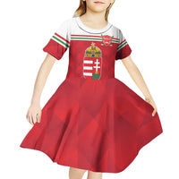Custom Hungary Hockey Kid Short Sleeve Dress Magyarorszag Sporty Style