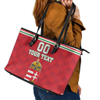 Custom Hungary Hockey Leather Tote Bag Magyarorszag Sporty Style