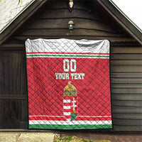 Custom Hungary Hockey Quilt Magyarorszag Sporty Style