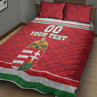 Custom Hungary Hockey Quilt Bed Set Magyarorszag Sporty Style