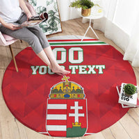 Custom Hungary Hockey Round Carpet Magyarorszag Sporty Style