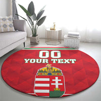 Custom Hungary Hockey Round Carpet Magyarorszag Sporty Style