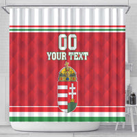 Custom Hungary Hockey Shower Curtain Magyarorszag Sporty Style