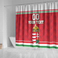 Custom Hungary Hockey Shower Curtain Magyarorszag Sporty Style