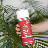 Custom Hungary Hockey Skinny Tumbler Magyarorszag Sporty Style