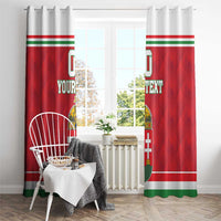 Custom Hungary Hockey Window Curtain Magyarorszag Sporty Style