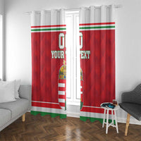 Custom Hungary Hockey Window Curtain Magyarorszag Sporty Style