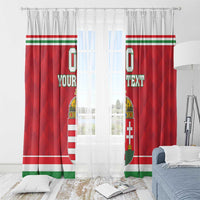 Custom Hungary Hockey Window Curtain Magyarorszag Sporty Style
