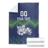 Custom Slovenia Hockey Blanket Slovenija Lynx Mascot