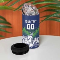 Custom Slovenia Hockey 4 in 1 Can Cooler Tumbler Slovenija Lynx Mascot