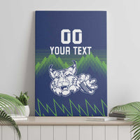 Custom Slovenia Hockey Canvas Wall Art Slovenija Lynx Mascot