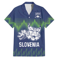 Custom Slovenia Hockey Family Matching Mermaid Dress and Hawaiian Shirt Slovenija Lynx Mascot