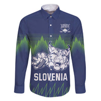 Custom Slovenia Hockey Family Matching Mermaid Dress and Hawaiian Shirt Slovenija Lynx Mascot
