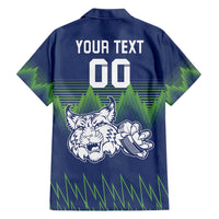 Custom Slovenia Hockey Family Matching Short Sleeve Bodycon Dress and Hawaiian Shirt Slovenija Lynx Mascot