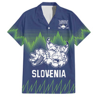 Custom Slovenia Hockey Family Matching Tank Maxi Dress and Hawaiian Shirt Slovenija Lynx Mascot