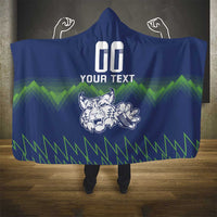 Custom Slovenia Hockey Hooded Blanket Slovenija Lynx Mascot