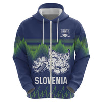 Custom Slovenia Hockey Hoodie Slovenija Lynx Mascot
