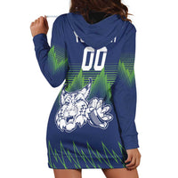 Custom Slovenia Hockey Hoodie Dress Slovenija Lynx Mascot
