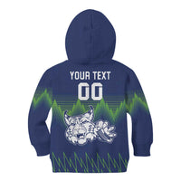 Custom Slovenia Hockey Kid Hoodie Slovenija Lynx Mascot