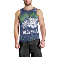 Custom Slovenia Hockey Men Tank Top Slovenija Lynx Mascot