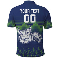 Custom Slovenia Hockey Polo Shirt Slovenija Lynx Mascot