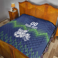 Custom Slovenia Hockey Quilt Slovenija Lynx Mascot