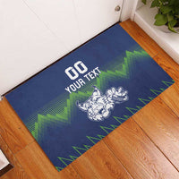 Custom Slovenia Hockey Rubber Doormat Slovenija Lynx Mascot