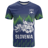 Custom Slovenia Hockey T Shirt Slovenija Lynx Mascot