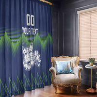 Custom Slovenia Hockey Window Curtain Slovenija Lynx Mascot