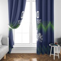 Custom Slovenia Hockey Window Curtain Slovenija Lynx Mascot