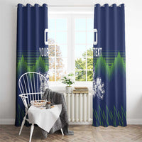 Custom Slovenia Hockey Window Curtain Slovenija Lynx Mascot