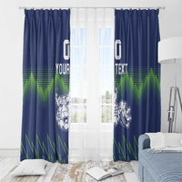 Custom Slovenia Hockey Window Curtain Slovenija Lynx Mascot