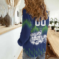 Custom Slovenia Hockey Women Casual Shirt Slovenija Lynx Mascot