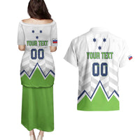 Custom Slovenia Hockey Couples Matching Puletasi and Hawaiian Shirt Risi Go Champions