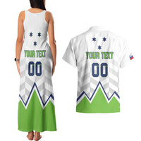 Custom Slovenia Hockey Couples Matching Tank Maxi Dress and Hawaiian Shirt Risi Go Champions