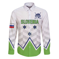Custom Slovenia Hockey Family Matching Off The Shoulder Long Sleeve Dress and Hawaiian Shirt Risi Go Champions