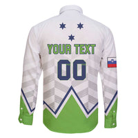 Custom Slovenia Hockey Family Matching Off The Shoulder Long Sleeve Dress and Hawaiian Shirt Risi Go Champions