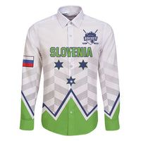 Custom Slovenia Hockey Family Matching Short Sleeve Bodycon Dress and Hawaiian Shirt Risi Go Champions