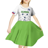 Custom Slovenia Hockey Kid Short Sleeve Dress Risi Go Champions
