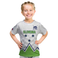 Custom Slovenia Hockey Kid T Shirt Risi Go Champions