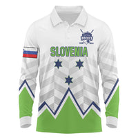 Custom Slovenia Hockey Long Sleeve Polo Shirt Risi Go Champions