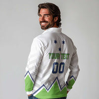 Custom Slovenia Hockey Long Sleeve Polo Shirt Risi Go Champions