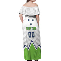 Custom Slovenia Hockey Off Shoulder Maxi Dress Risi Go Champions