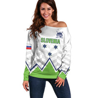 Custom Slovenia Hockey Off Shoulder Sweater Risi Go Champions