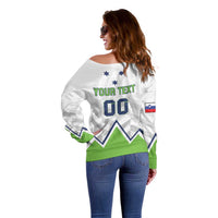 Custom Slovenia Hockey Off Shoulder Sweater Risi Go Champions