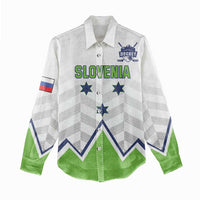 Custom Slovenia Hockey Women Casual Shirt Risi Go Champions