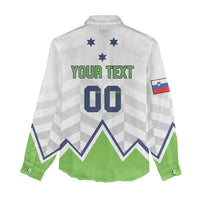 Custom Slovenia Hockey Women Casual Shirt Risi Go Champions